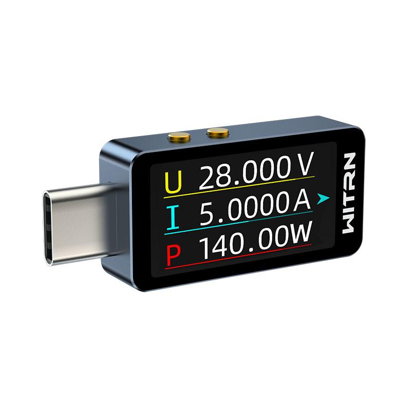 4-28V USB Type-C Power Meter Tester Fast Charge Tester PD3.1 Voltmeter & Ammeter Current Tester PD monitoring for Laptops Phones