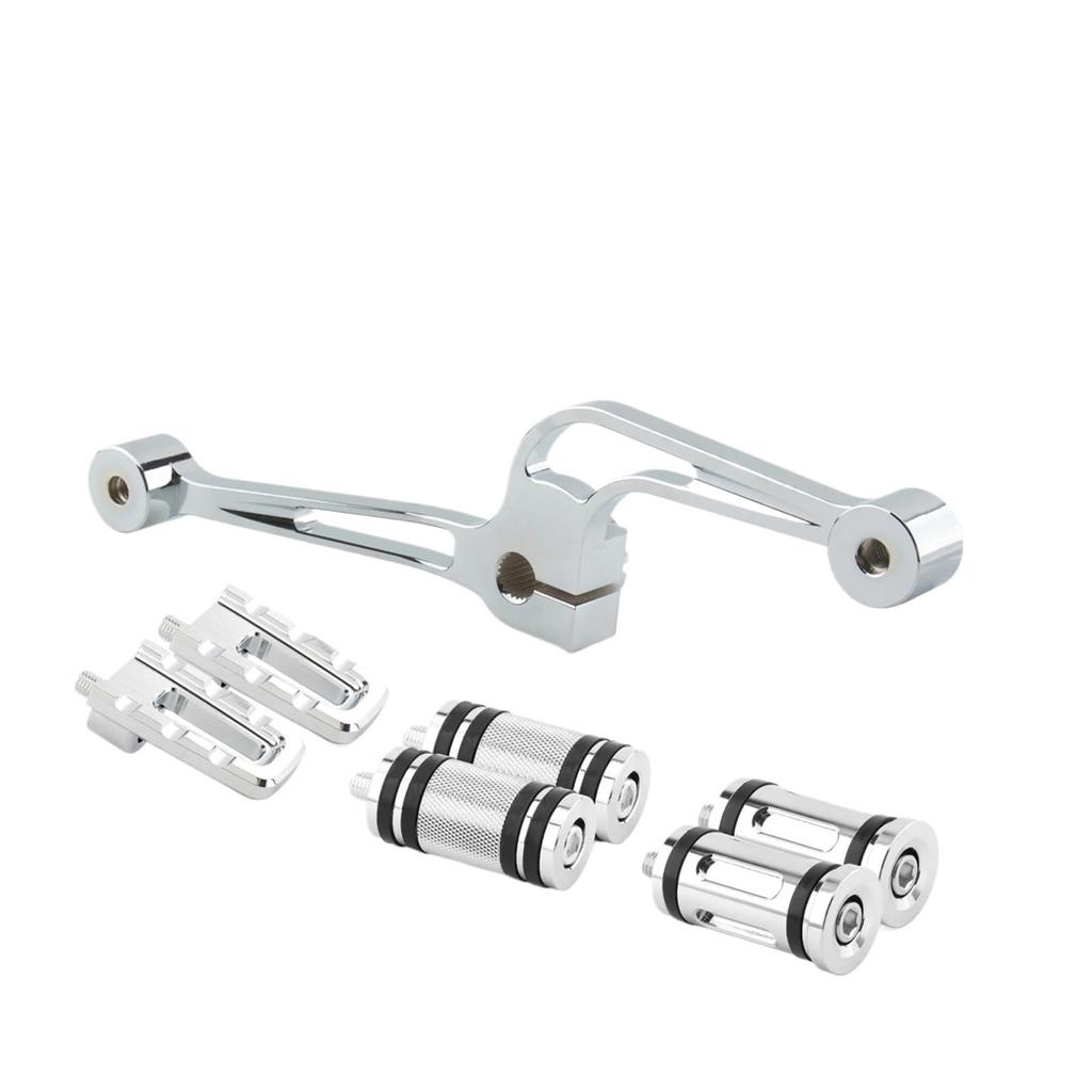 AWLN Motorcycle Mid Control Heel Toe Shifter with Pegs for Harley Sportster Iron 883