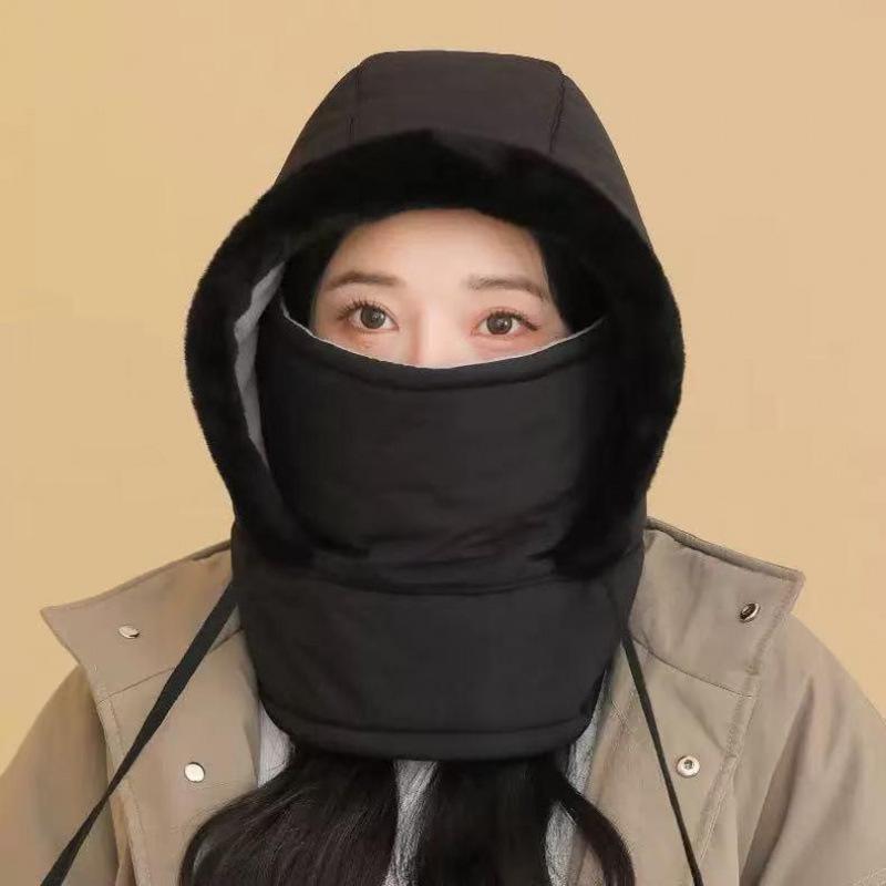 Unisex Fleece-Lined Windproof Balaclava Scarf for Cold Weather