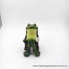 Solar Frog Rocking Chair Garden Ornament - Pastoral Style Resin Decoration