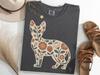 Bloemige Sfinx Kat Silhouet Shirt, Tuin Naaktkat T-shirt, Boho Sfinx Liefhebber Tee, Natuur Poesje Grafisch Shirt, Sfinx Cadeau Tee