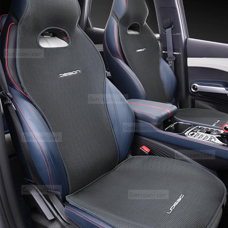 For BYD ATTO 3 EV Four Seasons Car Seat Cover Breathable Ice Silk Car Seat Cushion Protector Pad Front Fit for Most Cars