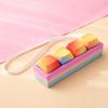 Portable Small Size Stress Relief Toy with Button Lanyard Pocket Fidget Toy for Anxiety Alleviation Commute Daily Use