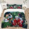 Anime Characters River Print 3Pcs Bedding Set,Duvet Cover with 2 Bedro,Pillowcase Home Birthday Gift