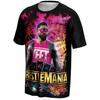 Men's Black 3D Printed T-Shirt High-End Street Hip-Hop Fashion Trend Loose Comfortable Suitable Outdoor Activities
