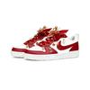 Nike Court Borough Wedding Shoes Low top Skateboard Shoes Women's Red White DV5456-141(Team1901-)