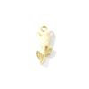 2 Pcs Enamel Tulip Flower Charms Micro Pave Clear Cubic Zirconia Brass 18K Gold Plated Pendants For DIY Necklace 13mm X 6mm