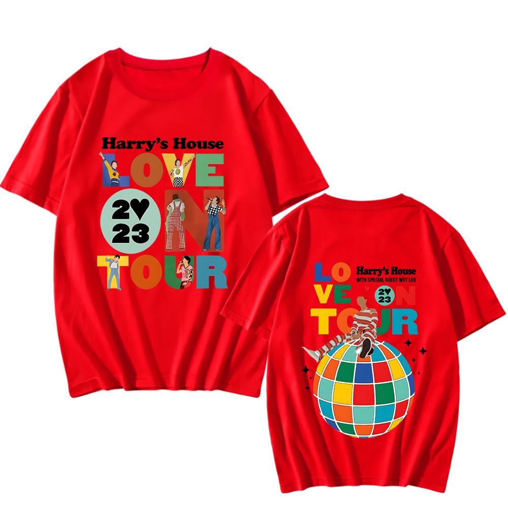 2026 SpringSummer Harrys House Love on Tour Tshirt for Men Round Neck Casual ShortSleeved Shirt Trendy Tshirt