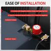 Top Post Battery Disconnect Switch 12V-48V Battery Kill Switch Negative on/Off Battery Switch for Cars Vehicles RVs and Boats