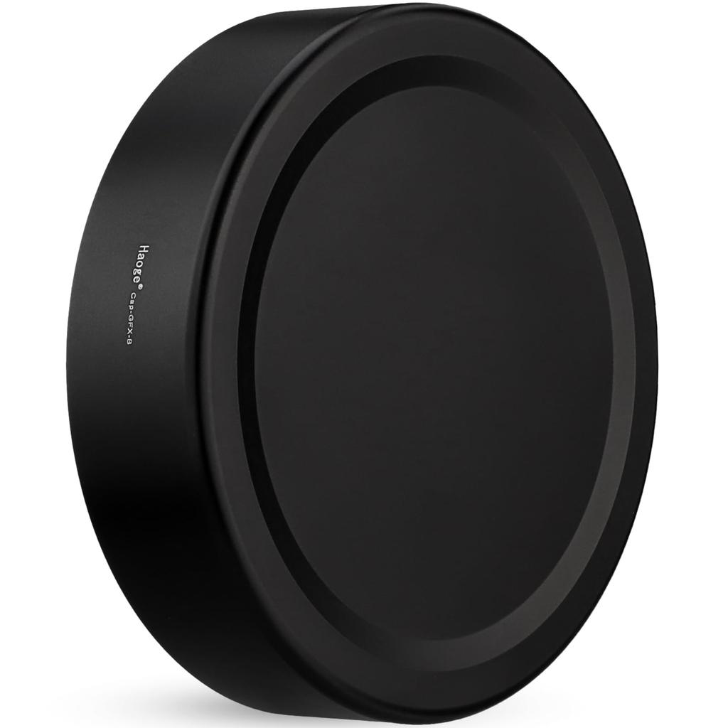 Haoge Metal Front Lens Cap Cover for Fujifilm GFX100RF Camera Accessories Black Cap - GFX-B