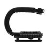 Video Action Stabilizing Handle ABS U Type Camcorder Handheld Stabilizer for Camera Camcorder