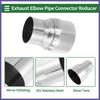 Mandrel Exhaust Pipe Adaptor Concentric Reducers 3" OD to 4" OD Silver Tone