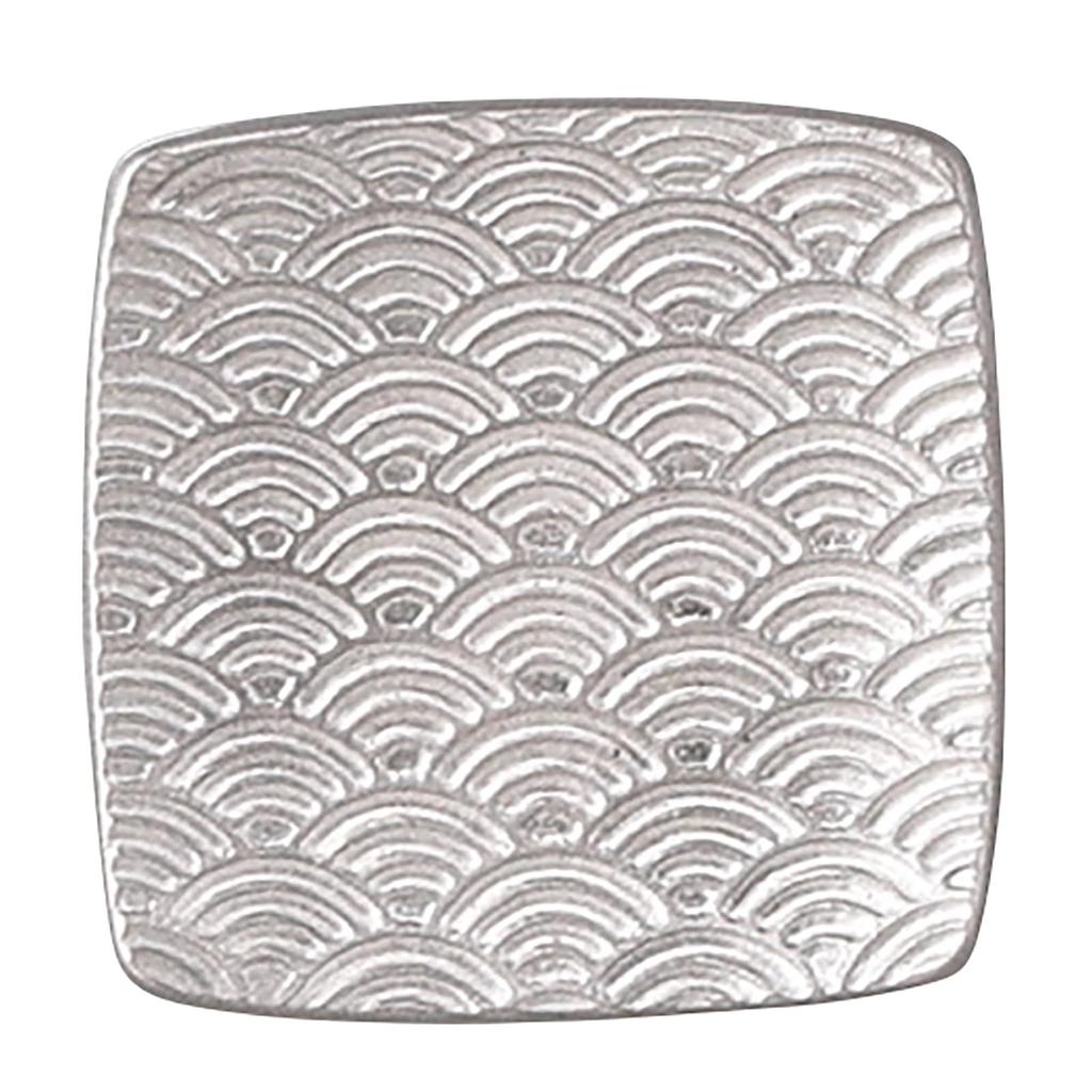 yamakaXODA POTTERY Auspicious Zipangu Chopstick Rest Gold and Auspicious Mino Set, Silver, Charm, Ware, YMK170-403