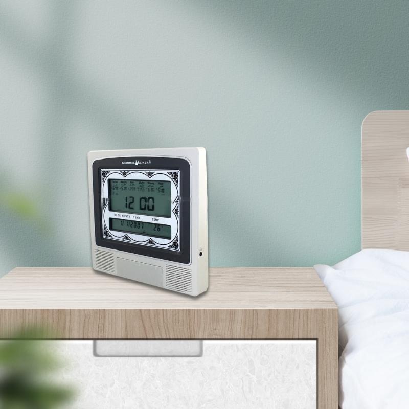 Decorative Azan Clock Calendars Muslim Prayer Desk Alarm Clock Digital Reminder Decorative Automatic Digital Alarm Clock