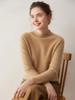 Women's Half-High Neck Baby Goat Cashmere Sweater - Thick, Soft, and Skin-Friendly for Autumn and Winter