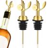 3pcs Stainless Steel Liquor Bottle Pourers Precise Pouring Flip Top Drink Wine Stopper Bar