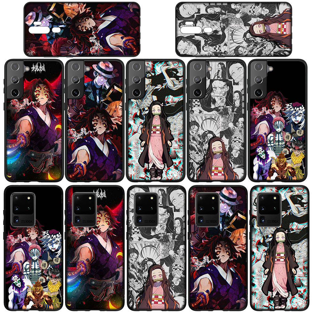 Phone Case for Samsung Galaxy S25 S24 S23 iPhone 16 15 Xiaomi Redmi Note 14 13 12 16E 11 Pro Max OPPO Moto Huawei Kokushibo Demon Slayer Nezuko Cover