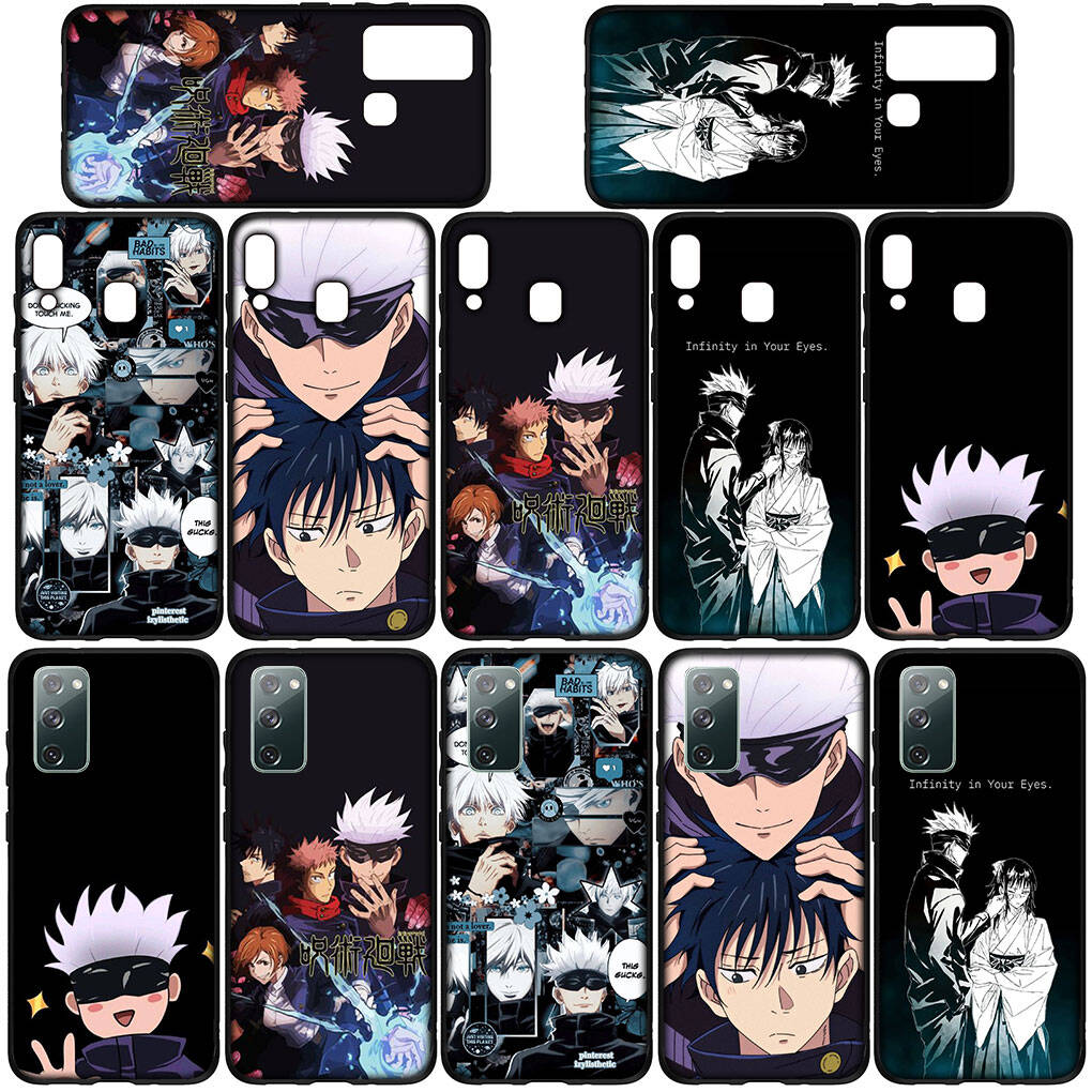 Phone Case for Samsung Galaxy S25 S23 S22 S24 Ultra FE A05 A06 A15 A16 A36 A37 A35 A54 A55 A56 A57 A25 A26 A17 Gojo Satoru Anime Jujutsu Kaisen Cover
