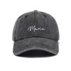 Vintage Mama Red Heart Caps Washed Cotton Outdoor Sunscreen Hats Fashion Baseball Cap  Gifts