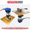 Aluminium Router Table Insert Plate Woodworking Trimmer Electric Wood Milling Flip Plate With Miter Gauge for DIY Working Benche