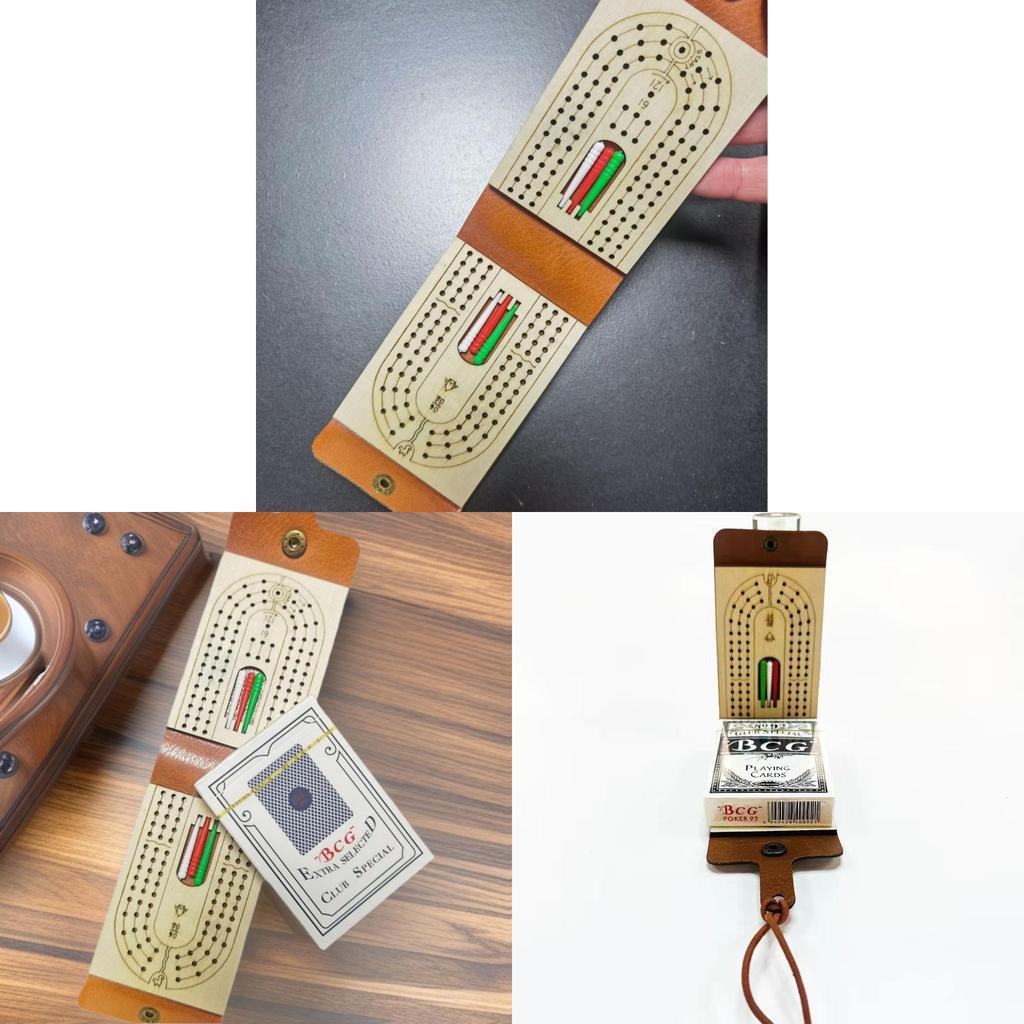 Cribbage Scoreboard Wooden Game Board For Family Entertainment And Gift Giving