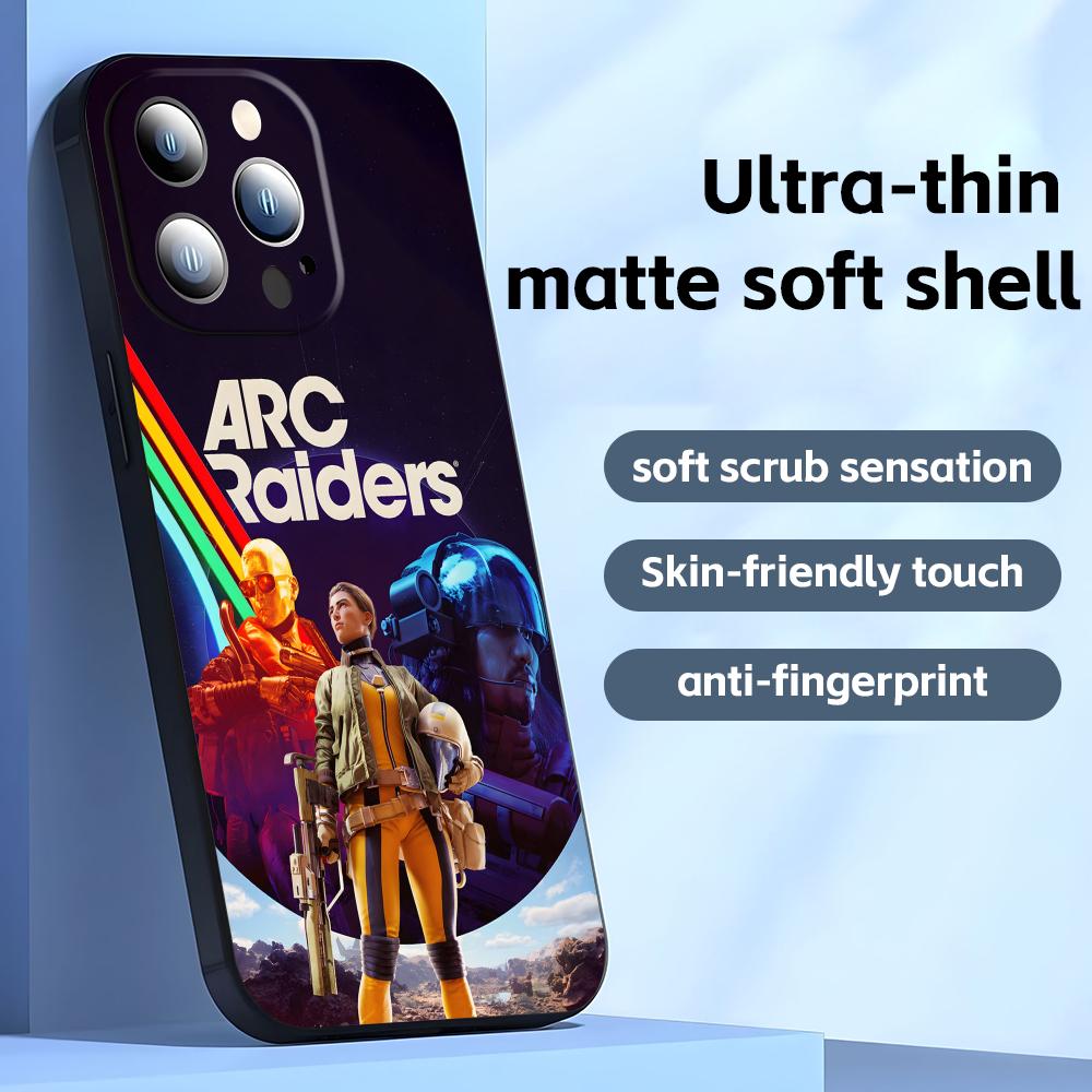 GORĄCA GRA ARC Raiders   Etui na telefon do iPhone17 16 16e 15 14 13 12 11 Plus Mini Pro Max Miękkie czarne Odporne na wstrząsy Pokrowiec