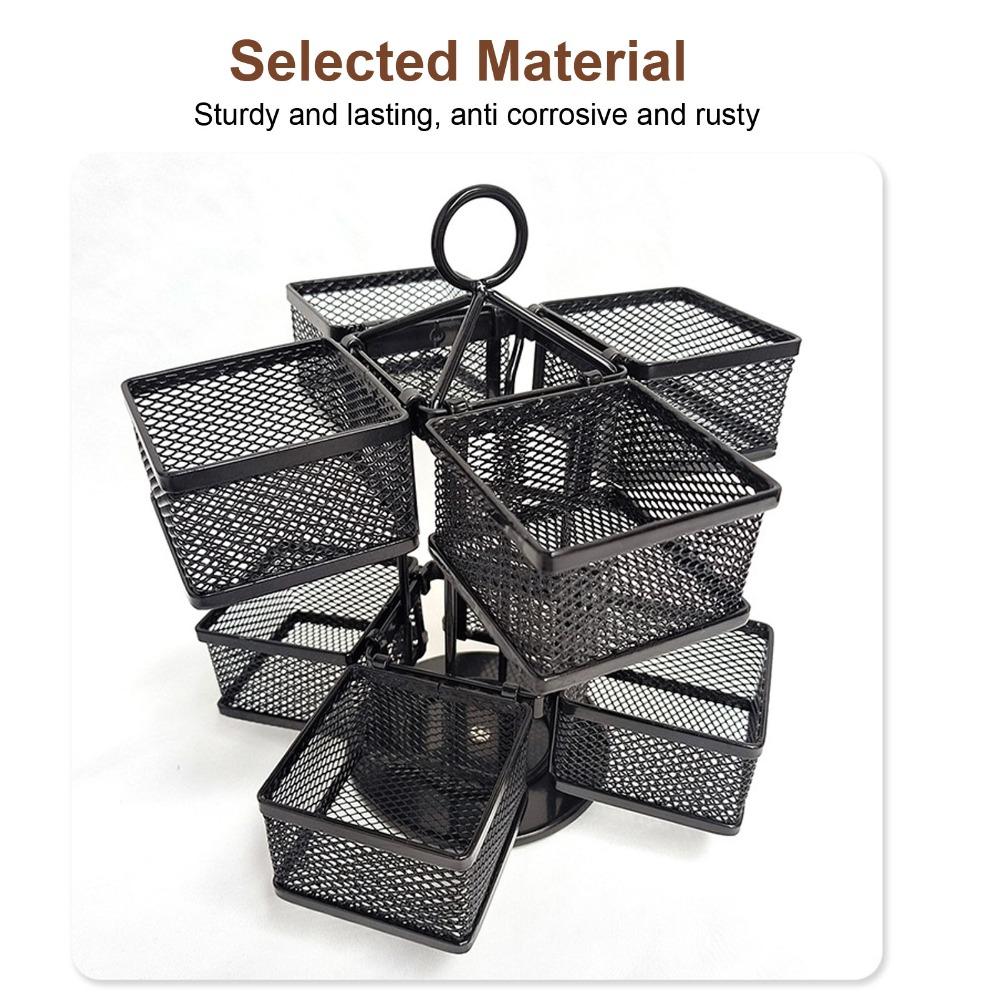 2 Tier Tea Bag Holder 8 Removable Baskets Tea Box Storage Tea Bag Organizer Home Storage