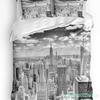 New York Sketch City Bettbezug Bett Bettwäsche Set Für Doppelbett Heimtextil Bettdeckenbezug Kissenbezüge Schlafzimmer Bettwäsche Set (Kein Blatt)