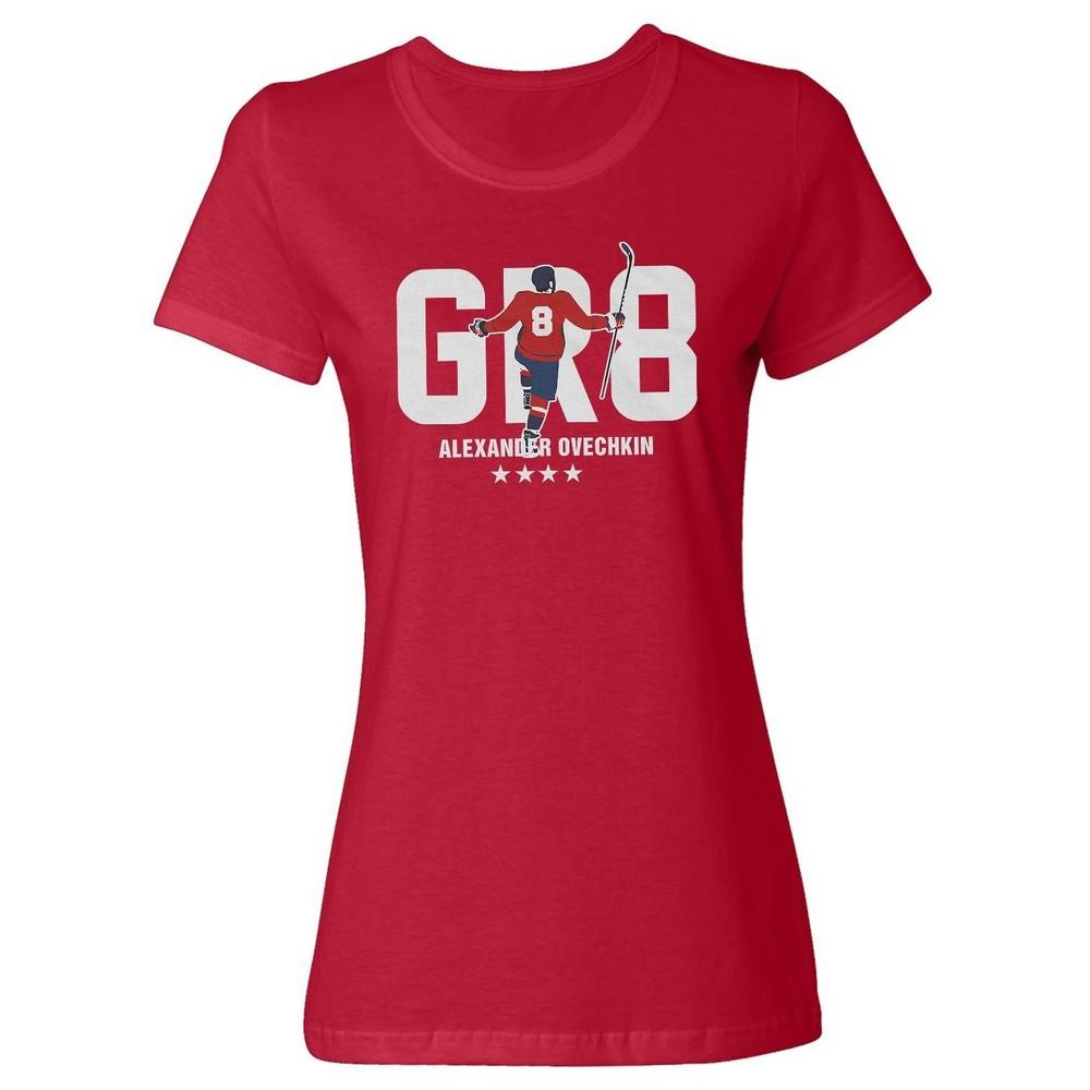 Great Alex Ovechkin Hockey Tribute Washington Legend Ladies039 Crewneck T-Shirt
