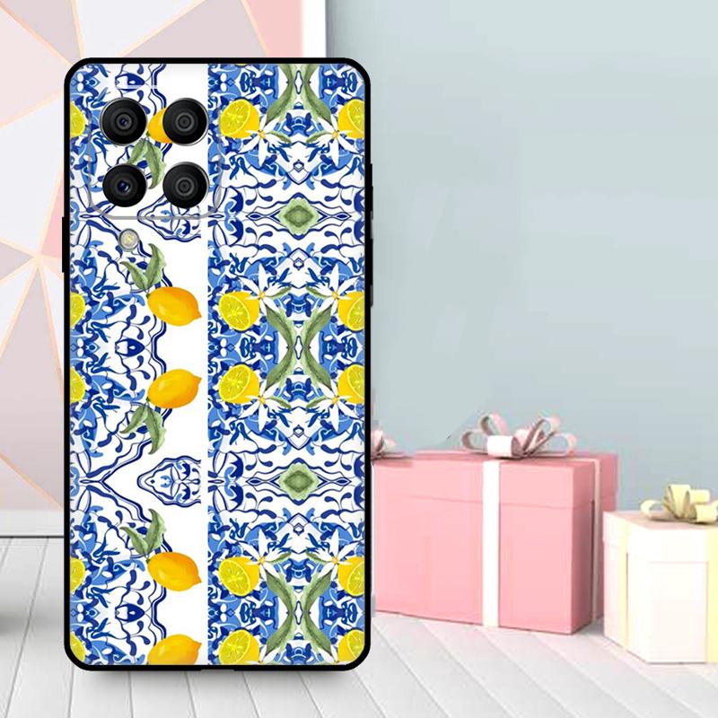 Mediterranean Lemon Case For Samsung Galaxy M06 M11 M31 M14 M34 M54 M12 M32 M52 M15 M13 M16 M36 M56 M53 M35 M55