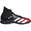 adidas Predator 20.3 TF J Noir Rouge Actif Baskets Enfant Core-Black Cloud-White EF1950