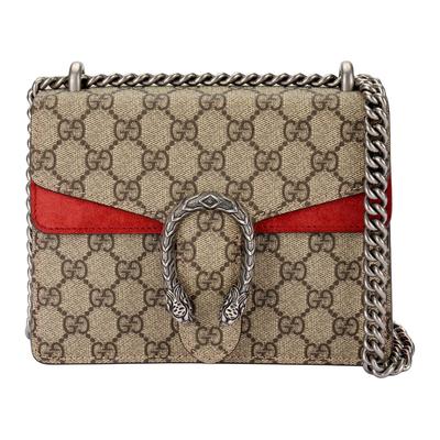 Gucci Dionysus Texturált Tigrisfej Csatos Válltáska Vászon és Velúr Láncos Válltáska Női Válltáska Ében 421970-KHNRN-8698