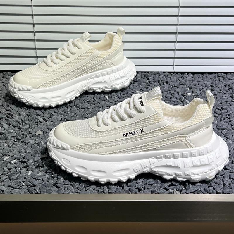 Men's Shoes 2025 Summer New Thick-soled Heightening Casual Dad Shoes Internet Celebrity Same Men's Breathable Sports Mesh Shoes