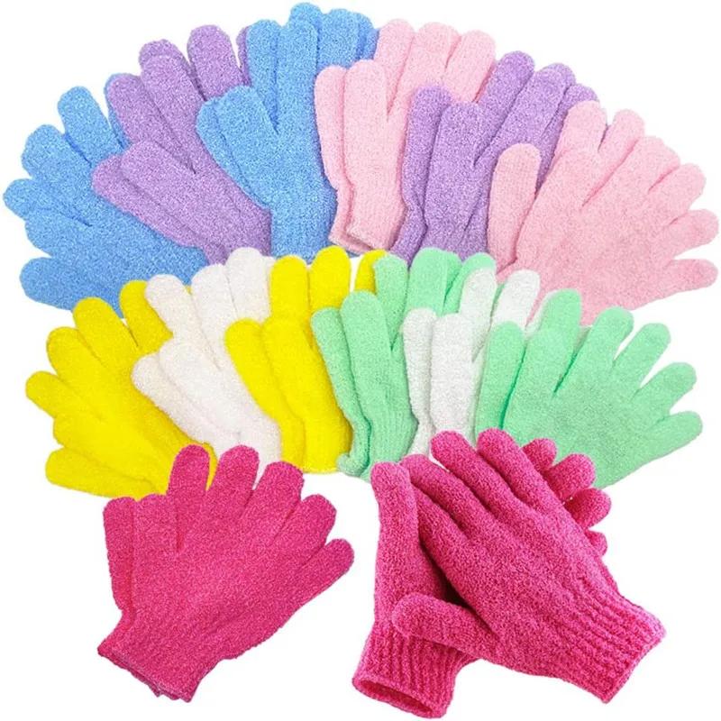 

Bath Glove Exfoliating Wash Skin Spa Massage Shower Scrub Scrubber,Deep Cleansing Bath Scrubber for Smooth Skin-Spa&Mas Random