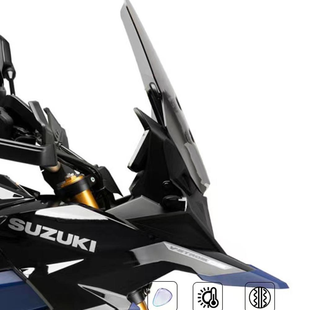 NEW DL800DE Motorcycle Screen Front Windshield For SUZUKI V-STROM 800 DE 800DE Increase Wind Screen Deflector RAISED WINDSCREEN