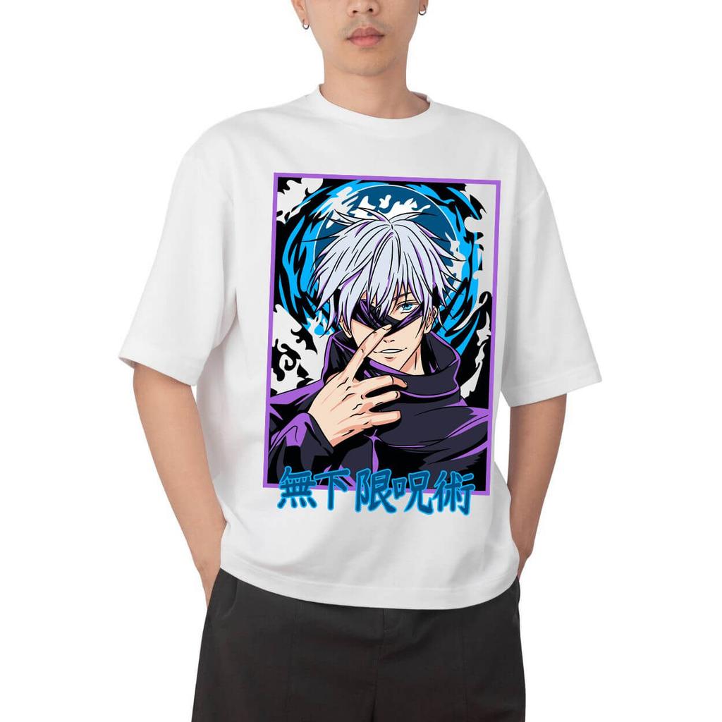 Jujutsu Kaisen Megumi Fushiguro Divine Dog Anime Print T Shirt Men 2026 Summer Casual Streetwear Oversized Cotton Tees Japanese