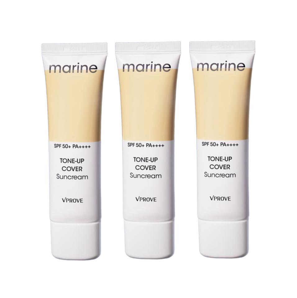 VPROVE Marine Tone-Up Cover Sun Cream (SPF50+, PA++++) 50ml / 1.36fl.oz. (3 Options)