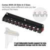 Metal Wall Mounted Tool Storage Rack For Efficient Organization Of Pry And Long Hand Tools In Garage Workshop