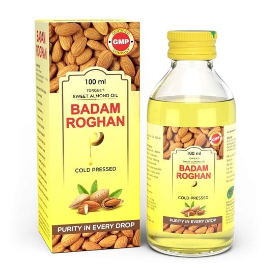 

Torque Badam Rogan Oil 100% Pure Cold Pressed & Sweet Almond Oil | Badam Rogan For Glowing Skin, Hair Growth | Improves Digestion 100ml