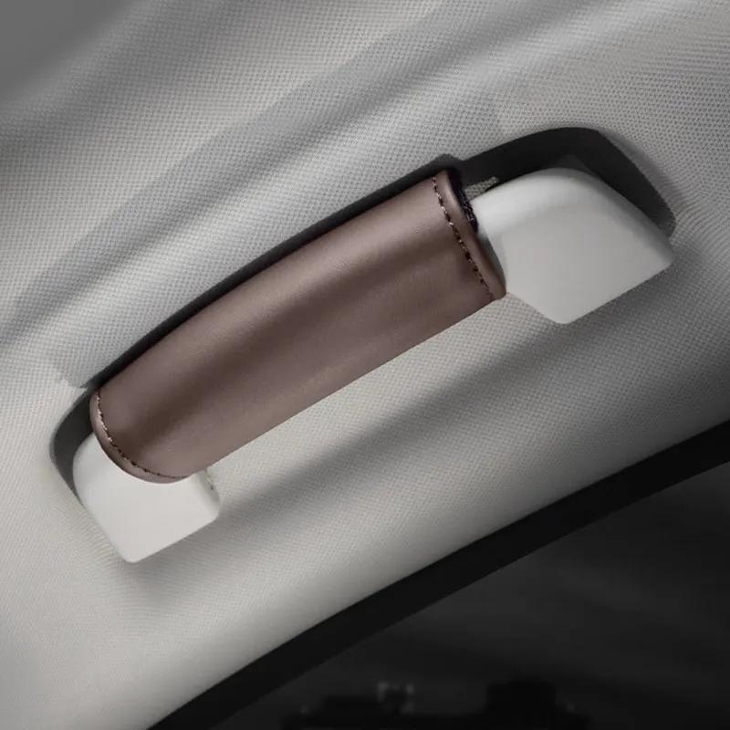 

Новый 1 шт. Защитный чехол для внутренней ручки из искусственной кожи, кожаный чехол, универсальные модели, аксессуары для украшения салона автомобиля коричневый