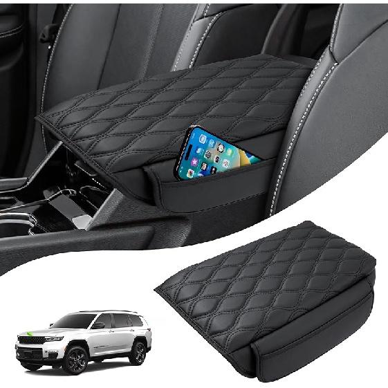 Autorder Center Console Cover For -2025 2026 Dodge Ram 1500/2500/3500 Accessories Armrest Cushion Cover Nappa Leather Middle Console Covers Console