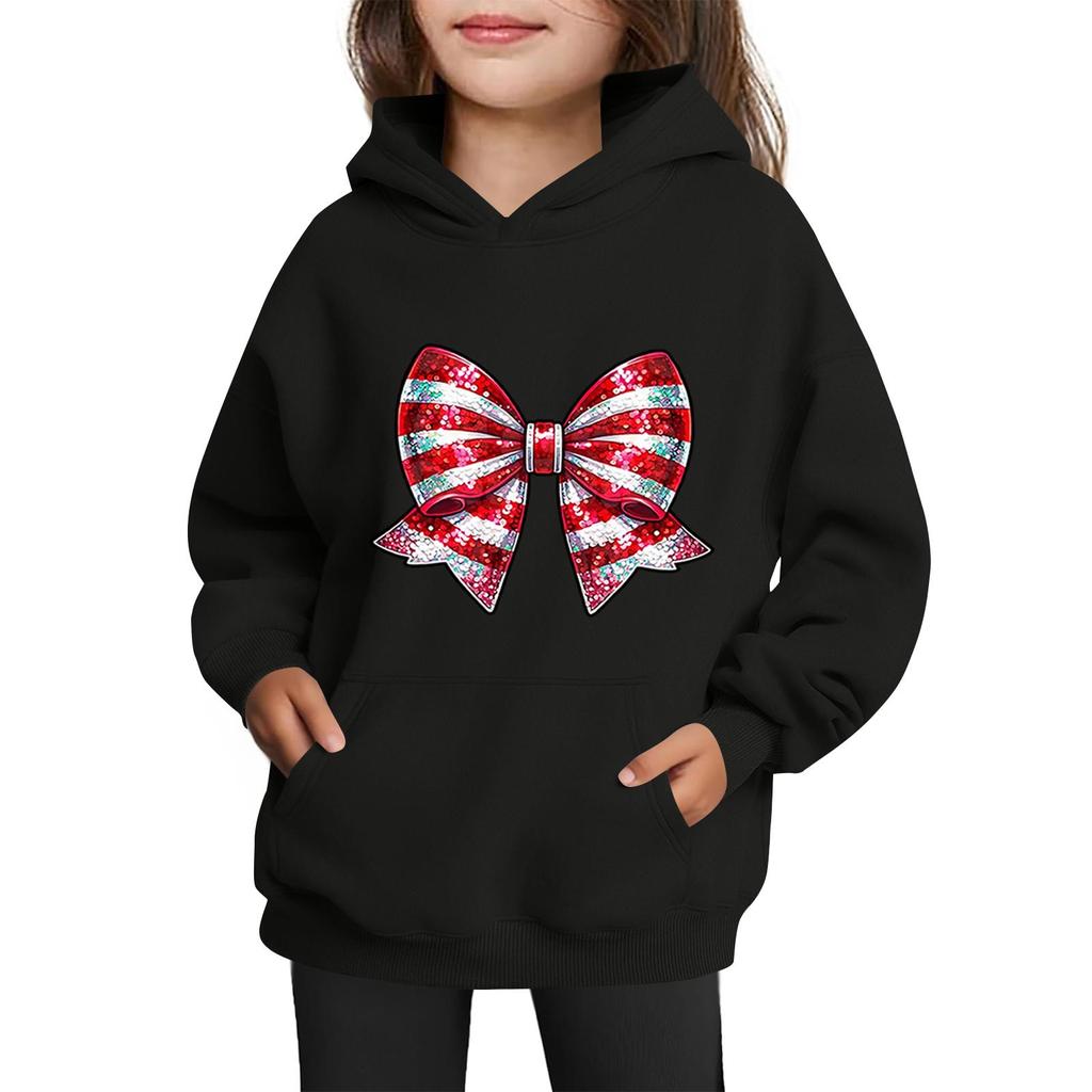 Sweatshirts For Teen Girls Hoodies Long Sleeve Drawstring Pullover Cute Printed Oversized Hoodie Christmas