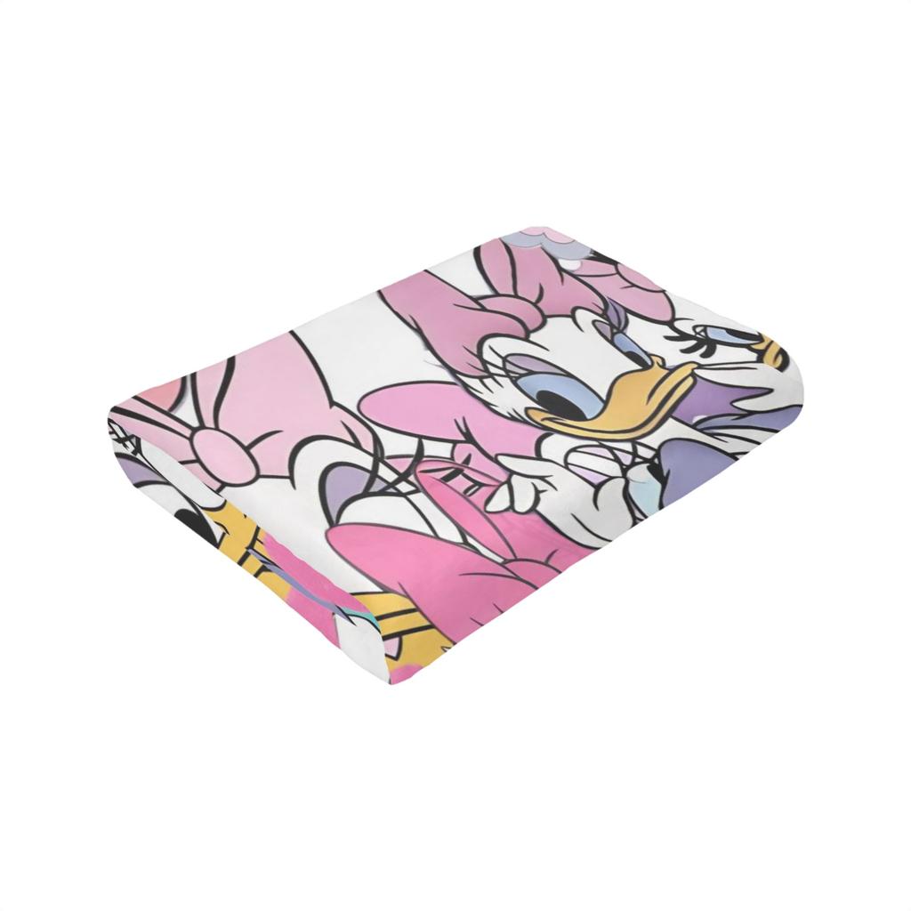 Funny Cute Daisy Duck Blanket Multiple Sizes Warm Cozy Fluffy Throw Blankets for Sofa Couch and Bed