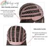Ashely Pink Wig with Bangs 28inch Long Straight Hair Wig for Women Cute Lolita High Temperature Fiber Synthetic Wigs for Cosplay