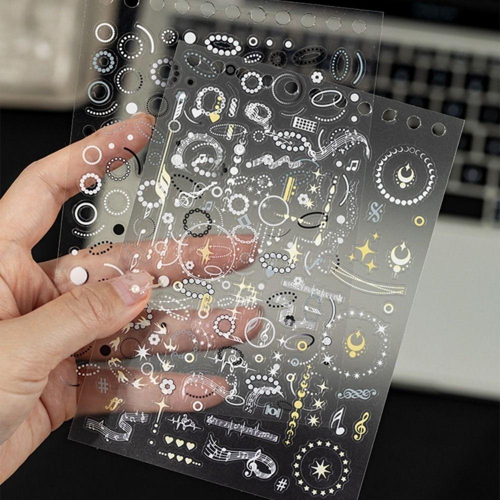 30 Sheets DIY Sticker Book Soft Light Album Series Cut Film Sticker Book Journal Decoration