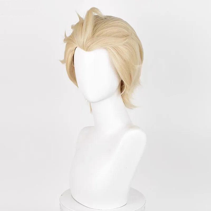 Alva Lorenz Cosplay-peruk Spel-eremit Alva Lorenz Kort Gyllene Värmetålig Syntetisk Hår Halloween Anime-peruker + Perukmössa