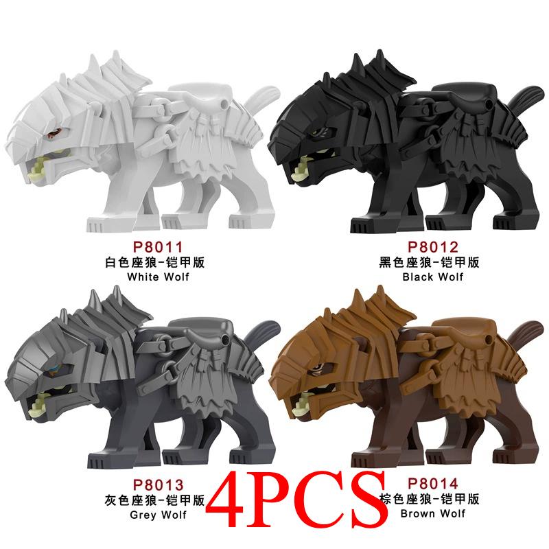 The Zoo Model African Elephants Camel Deer Crocodile Leopard Animal Building Blocks Educational Games Figure Brick Toys Kid B03