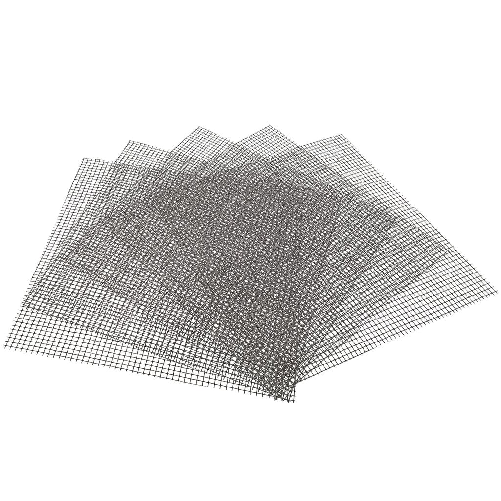 50 Pcs Square Flower Pot Mesh Bottom Hole Gasket Anti-leakage Succulent Plant Thin 10*10cm Pieces (black) Flowerpot Pads