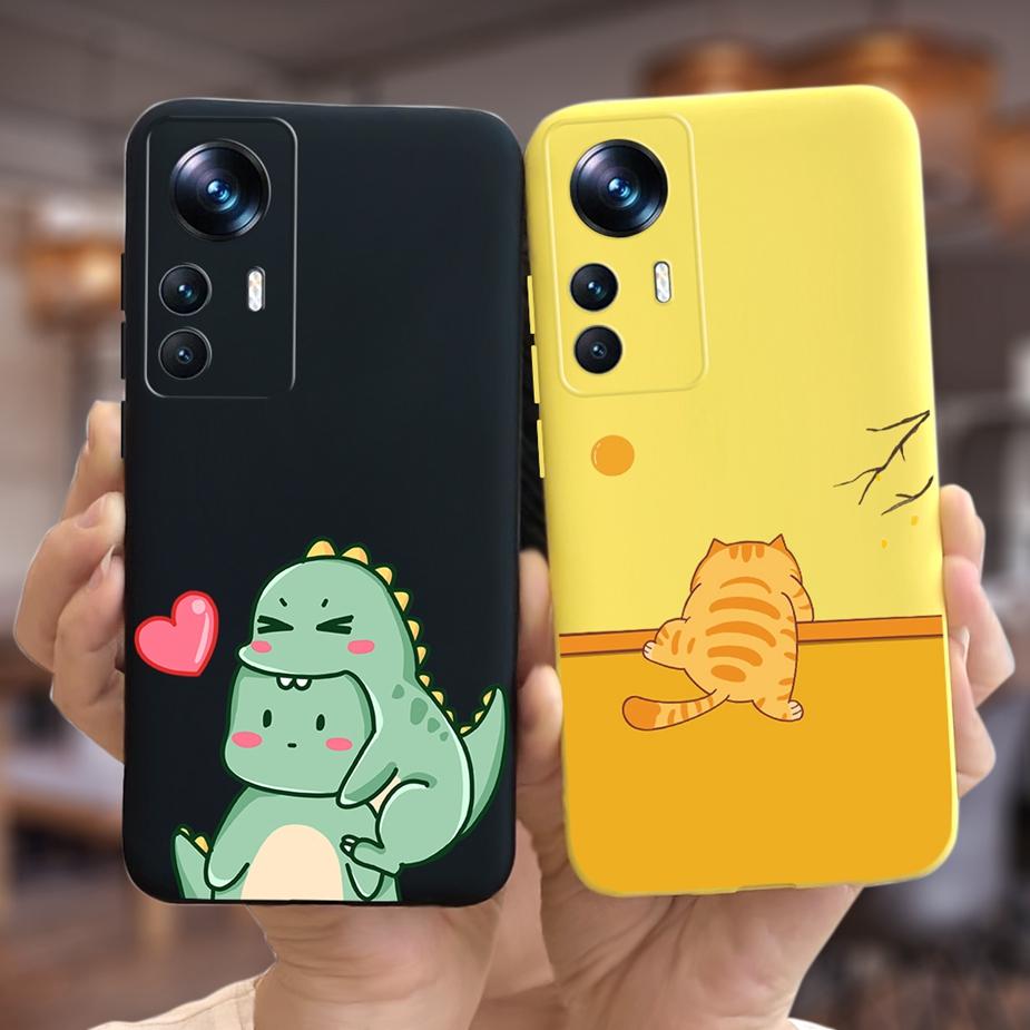 For Xiaomi 12T Pro Case Cute Astronauts Cartoon Cover Soft Silicone Phone Cases For Xiaomi Mi 12T Pro Mi12T 12TPro Fundas Bumper