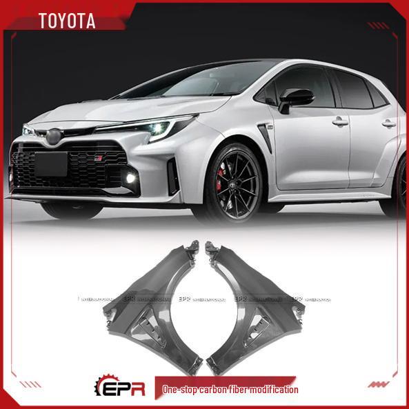 

Заміна переднього крила-накладки Toyota GR Corolla, Сухий вуглепластик, Стиль OEM